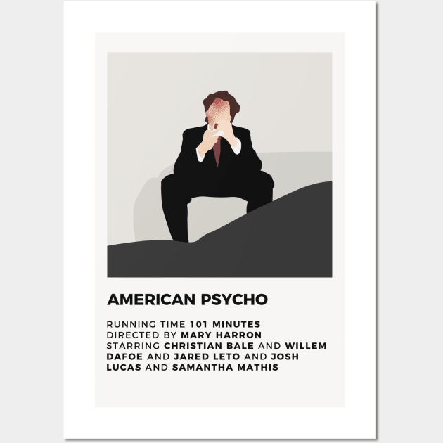 American Psycho Minimalist Poster Wall Art by honeydesigns